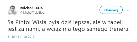 Wypowiedź Sa Pinto po porażce 0-4 z Wisłą... xD